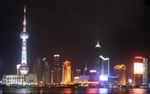 Shanghai City Lights Skyline